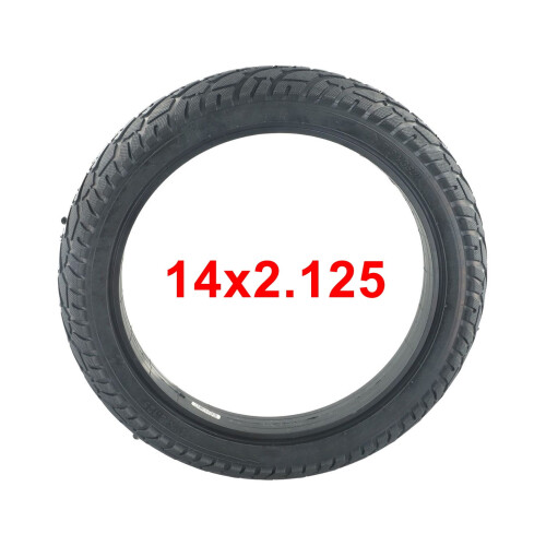 Desempenho excepcional com o pneu sólido 14x2 125 (57254) para patinete elétrico de 14 polegadas. Diga adeus aos furos!