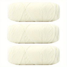 3 Pack 100g Knitting Wool Ball With Soft 8-strand Milk Cotton Crocheted Ball of Yarn Used For DIY Hat Scarves Hand Weaving