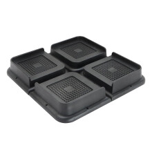Height Increase 1 Inch Trapezoidal L-Shape Half Top Spike Bottom Rubber Strip Non-Slip Bed Feet Cabinet Feet Sofa Feet Table Feet Pad 4pcs