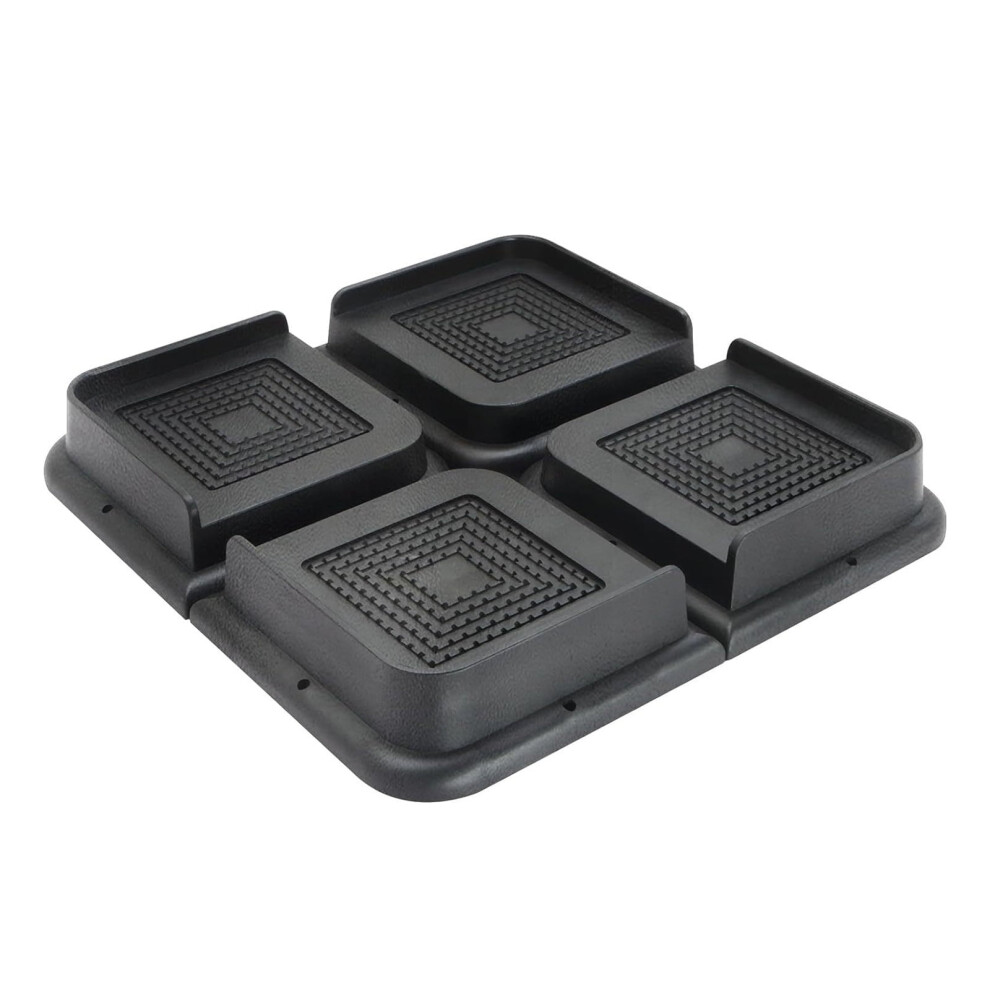 Height Increase 1 Inch Trapezoidal L-Shape Half Top Spike Bottom Rubber Strip Non-Slip Bed Feet Cabinet Feet Sofa Feet Table Feet Pad 4Pcs 9340959353521