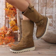 Botas altas hasta la rodilla de caña ancha para mujer Willtoo, botas altas holgadas de ancho especial.