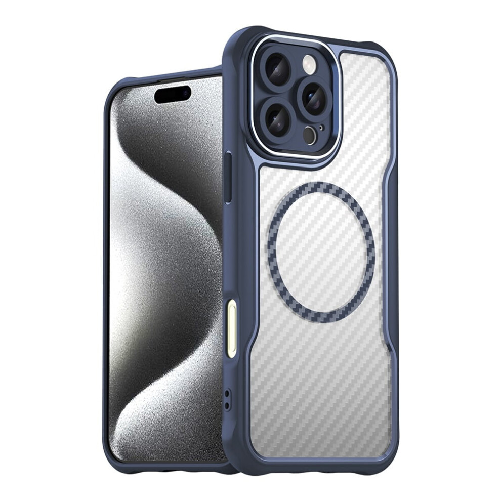 Carbon Fiber Magnetic Case For Iphone 16 Pro Magsafe 968604545917