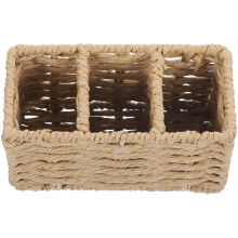 Panier porte-couverts extensible beige