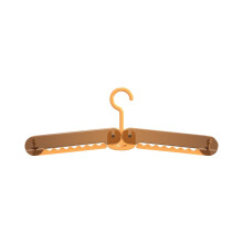 Cintre de voyage pliable, portable, avec pince rotative (1 pièce)