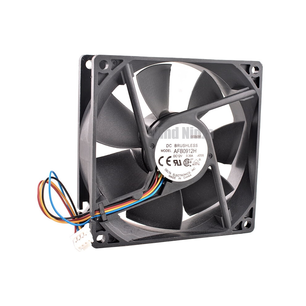 Afb0912h 9Cm 92Mm Fan 92X92x25mm Dc12v 0.30A 4Pin Dual Ball Bearings Quiet Cooling Fan For Chassis Cpu Power Supply 9482828645013