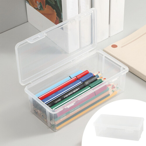 Boîte à crayons transparente empilable extra large 842 pouces