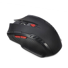 2,4-GHz-Funkmaus mit USB-Empfänger, 6 Tasten, professionelle optische Funkmaus mit Rechtsscrollrad für Laptop/PC, Gamer