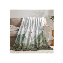 Manta polar Bosque Brumoso Verde Salvia 40x50 pulgadas