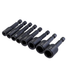 8pcs Screw Tap Sockets Adapter 1/4" Hex Shank Square Driver Thread for M4 M5 M6 M8 M10 M12 M14 Machine