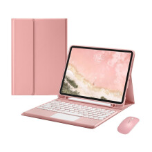 Premium Case with Touch Keyboard and Mouse compatible with iPad 10.2'' (9th, 8th, 7th Generation) - Ultimate Protection and Versatility