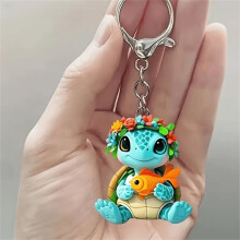 Llaveros con adorables dijes de animales: decoración duradera y linda para bolsos, regalo para amigos y familiares, diseño fácil de enganchar.