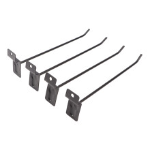 30PCS Black Iron Panel Hooks 20x0.42cm for Retail & Garage Display