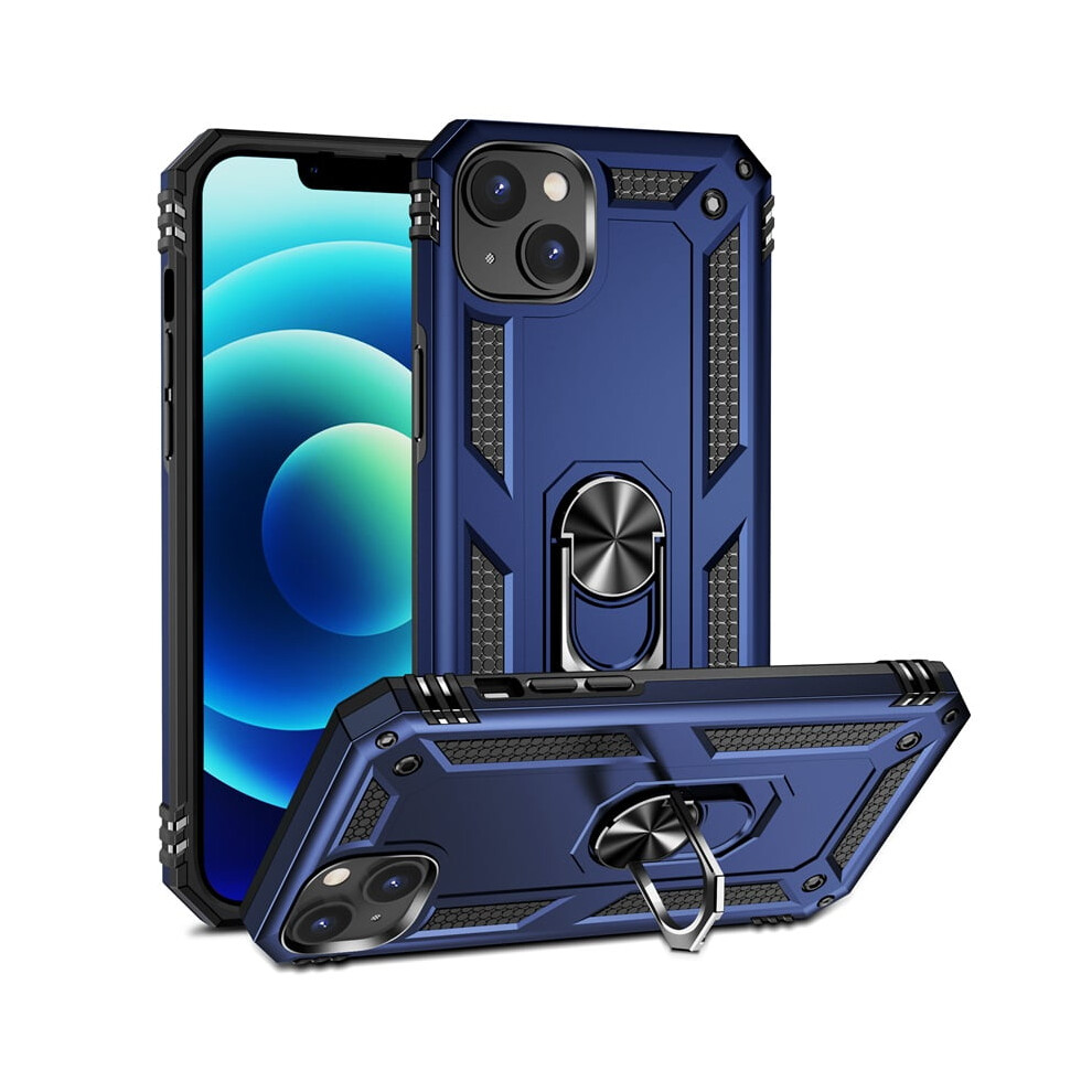 Military Grade Shockproof Iphone 15 Plus Case With Kickstand, Â Compatible With Iphone 15 Plus (6.7") Blue 9773935340893