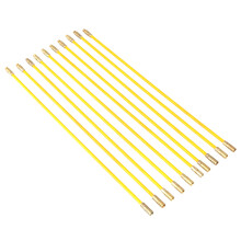 10pcs 4mm Fiberglass Fish Tape for Electrical Cable Pull & Push Kit
