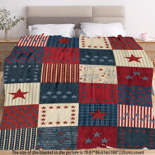 Cozy Creative 3D Patterned Fleece Blanket - Lightweight, Soft, Warm, Suitable for Sofas, Beds, Travel, Holiday Gifts, Camping, Available in 4 Sizes.