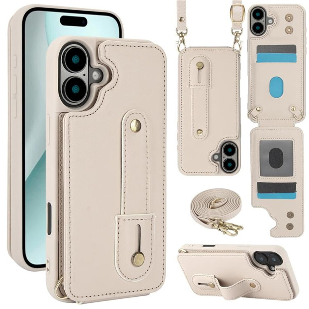 Pu Leather Flip Wallet Case With Wristband And Card Slots 968604595141
