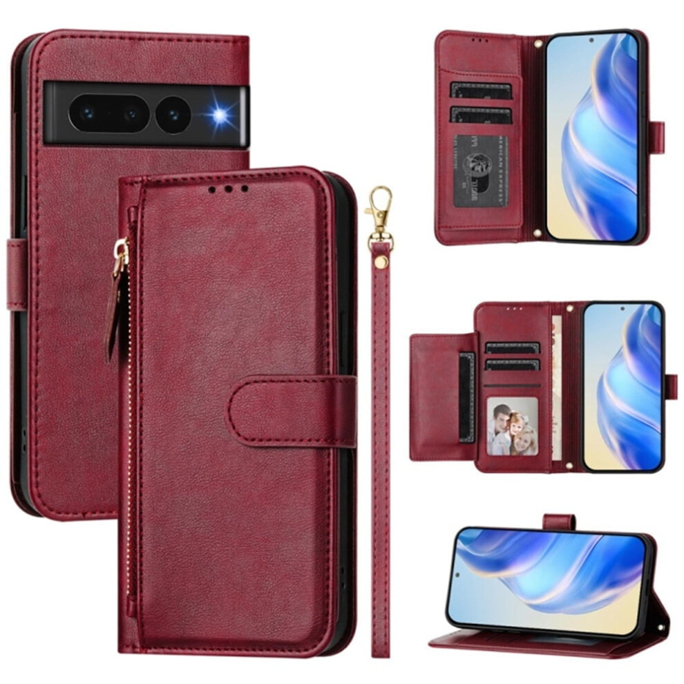 Google Pixel 7 Pro Leather Wallet Case 6.7-Inch Purple 968604594588