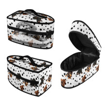 Dachshund Dot Print Steam Iron Case Portable Steamer Holder with Handle Waterproof & Dustproof Steamer Storage Bag Iron Accessories, Case Only