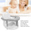 Grey Infant Bathtub Seat, Folding, 29 cm 7