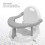 Grey Infant Bathtub Seat, Folding, 29 cm 9