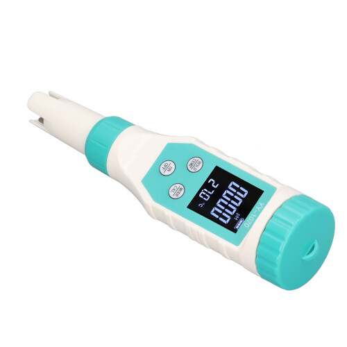 Backlit LCD Water Quality Tester Pen7In1Multifunctional5In1With Digital Salinity Testing IP67Waterproof And Automatic Temp Compensation For 2