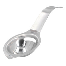 Eiertrenner aus Edelstahl, Küchenhelfer zum Kochen und Backen, ermöglicht die saubere Trennung von Eigelb und Eiweiß, ergonomisches Design für