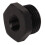 Black Aluminum Hex Nut with O Ring 8AN 1/8in NPT 1