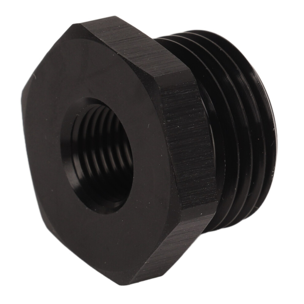 Aluminum 8An Hex Nut With O Ring 1/8In Npt Black 3201393590858