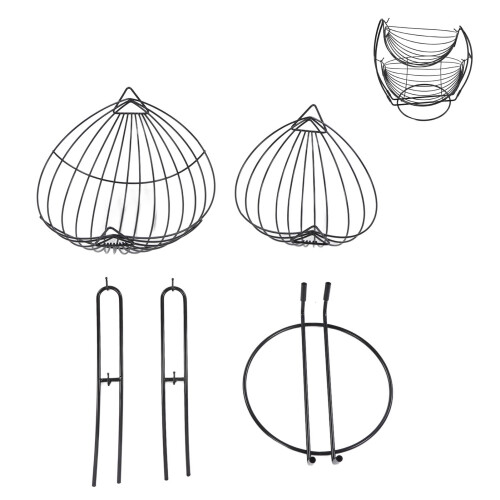 Versatile Fruit Vegetable Stand, Large Capacity Wire Basket For Efficient Storage And A Stunning Addition To Your Kitchen