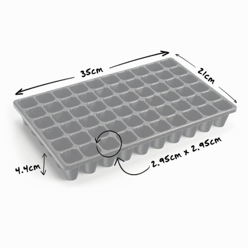 Containerwise Charles Dowding No Dig CD60 Long-Life Propagation Tray, Seed Tray, 60 Cells 1