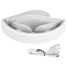 Masaj electric cu puls pentru ameliorarea durerii cu funcție de căldură pentru relaxarea gâtului, masaj portabil pentru gât pentru femei și