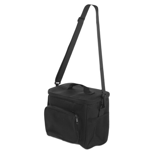 Oxford Thermal Lunch Box with Spacious 2-Layer Design Black Picnic Bag