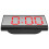 LED-Spiegel-Wecker mit USB-Ladefunktion, 8x3,3x15,9cm, Rot 15