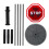 LED Parking Sign, 2x AG13, 21x6.2x22cm Black/Red 2