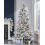 WeRChristmas Pre-lit Snow Drift Flocked Pine Needle Christmas Tree, Multi-Function LED Lights, Warm White, 6 feet/1.8 m 2