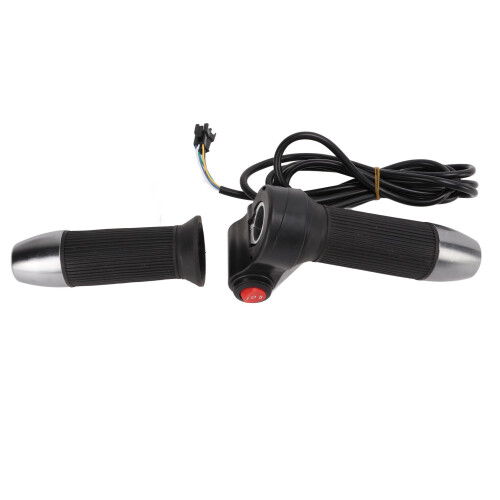 Ergonomic Twist Handlebar Throttle, Electric Throttle With Reverse And Three Speed Switch Universal Voltage LCD Battery Display Variable Speed 1