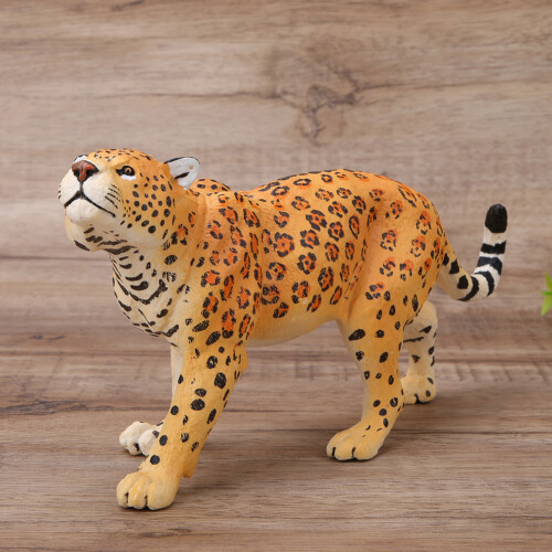 Leopardenfigur aus Kunststoff, 23,5 cm