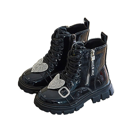 Children's Boots, Single Boots, British, Side Zipper Short Boots 2