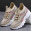 Γυναικεία αθλητικά παπούτσια Willtoo Chunky Knit Mesh Y2K, ελαφριά, μαλακή σόλα για περπάτημα, 4
