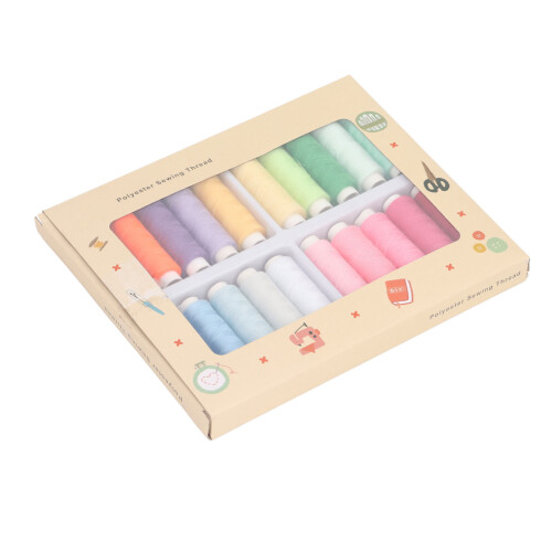 Versatile Sewing Thread Set Durable Cotton And Polyester for Hand & Machine Sewing Sewing Supplies Multipurpose Functionality - 20Color Threads 2