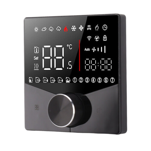Smart Thermostat with Touch Screen Programmable Accurate Temperature Control LCD Display Voice Control Save Energy for Sauna Rooms Underfloor Heating 2
