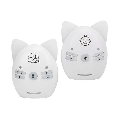 Digital Audio Baby Monitor With2.4GHz Wireless Transmission Avoid Interference Adjustable Volume Night Light Feature Two Way Intercom Function USB 2
