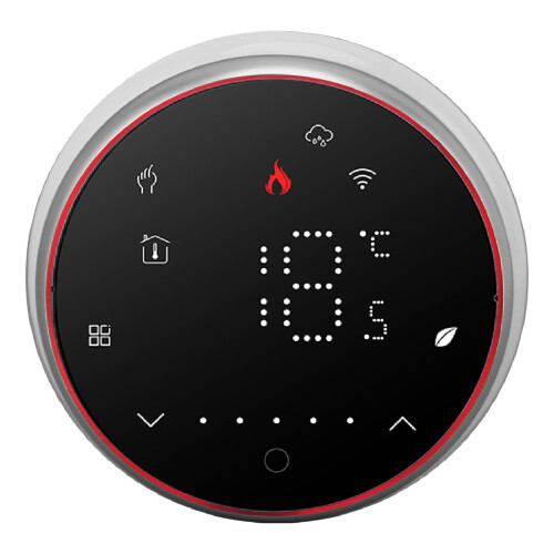 Voice Controlled Smart Programmable Thermostat With Weekly Programming And Touch Screen Display, WiFi Connected Temperature Controller With Zone 1