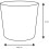 Blumentopf - ELEMENT - Kunststoff - Anthrazitgrau - Konisch - Ø49,5xH42cm - 62,2L - EDA 3