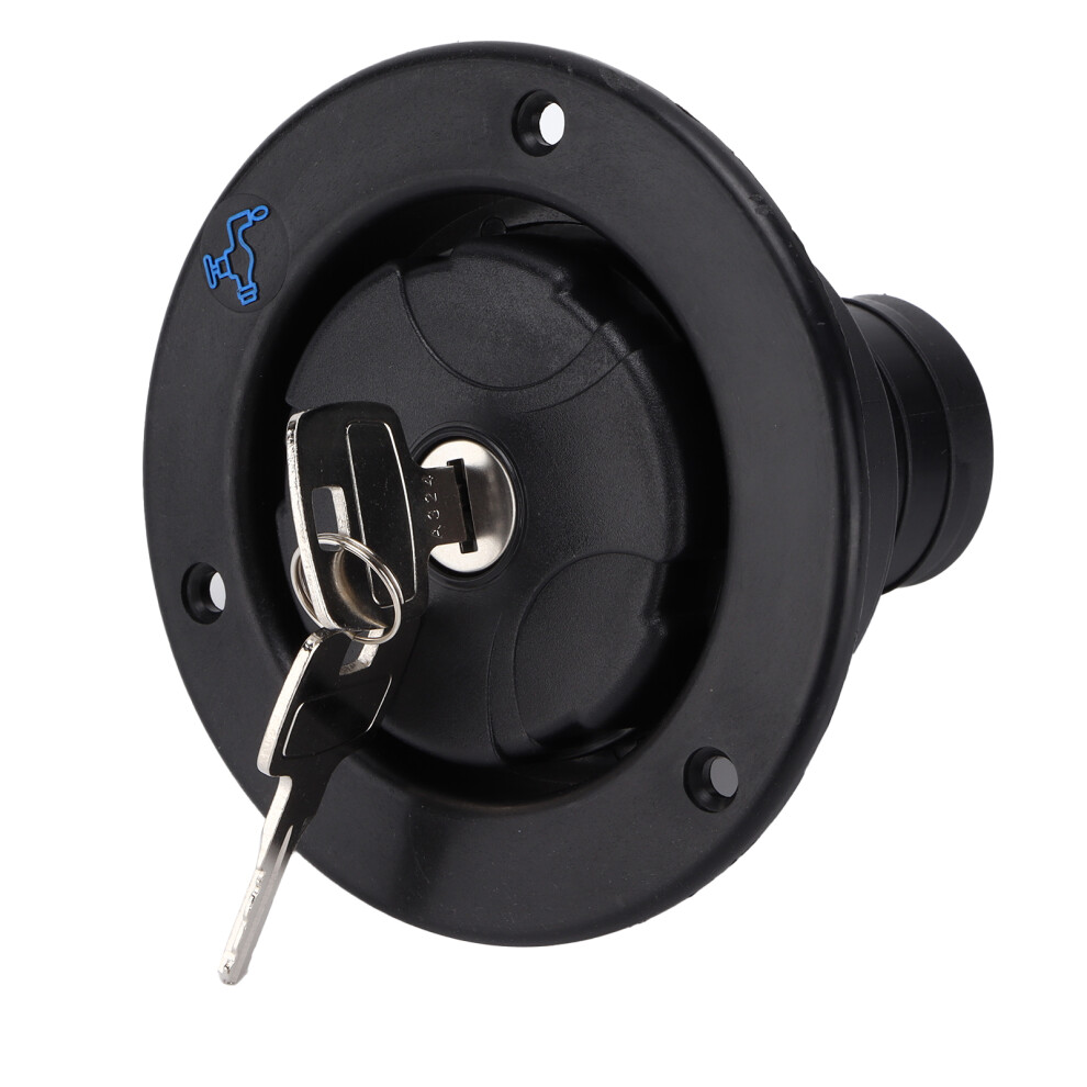 Water Fill Inlet For Rv Motorhome Camper Trailer, 78Mm Opening Black 6911391705457