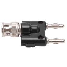U28 BNC-Stecker auf Doppel-Bananenstecker Adapter für präzise Oszilloskop-Tests