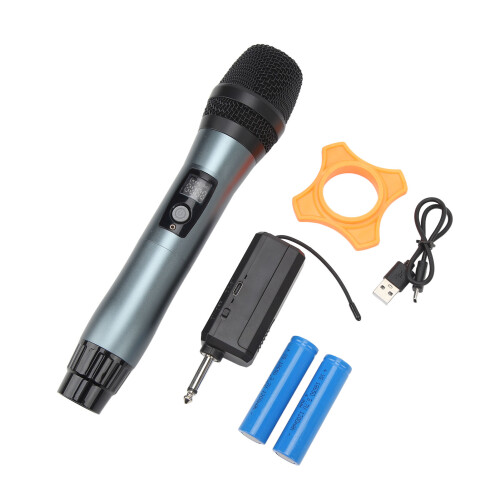 160Ft Range Wireless Microphone With Bluetooth Anti Howling Anti Jamming Plug And Play Microphone Rechargeable Receiver Multipurpose Microphone 1