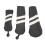 Premium PU Golf Headcovers Set of 3 1