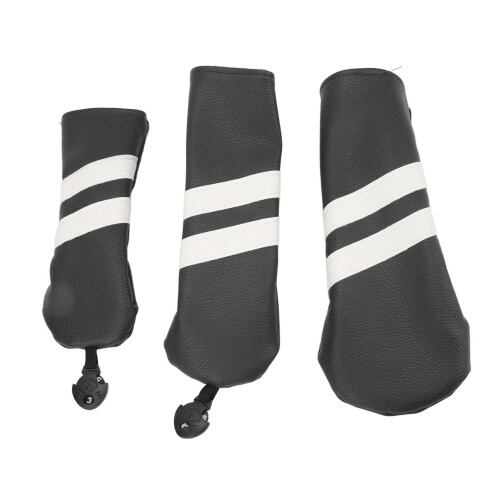 Premium PU Golf Headcovers Set of 3