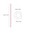 6pcs Reusable Silicone Drinking Straws, Flexible, 20cm, 0.6cm Inner Diameter 1